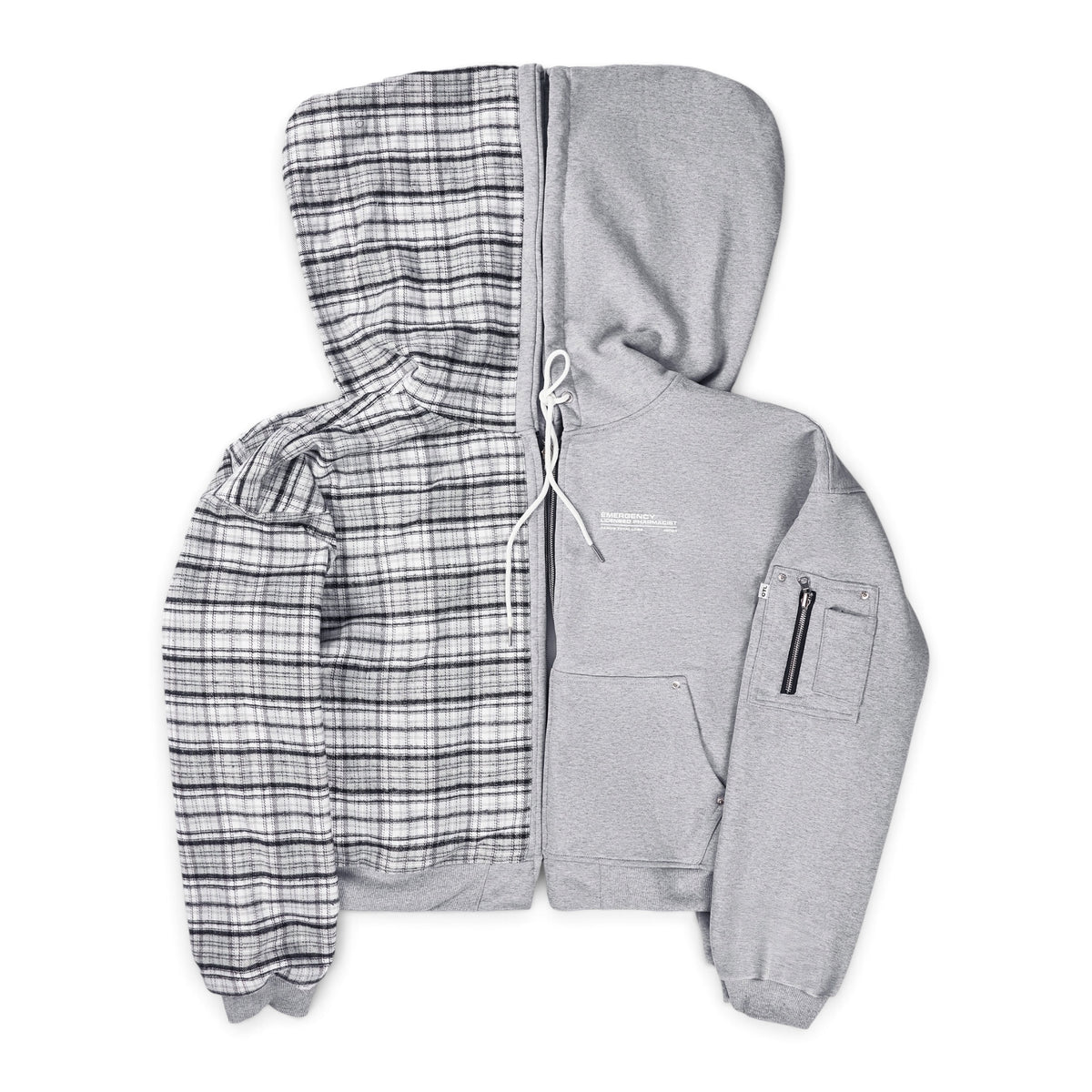 GREY TRUAMA UNIT ZIP-UP