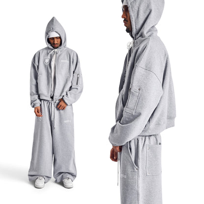 GREY TRUAMA UNIT ZIP-UP