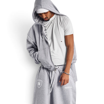 GREY TRUAMA UNIT ZIP-UP