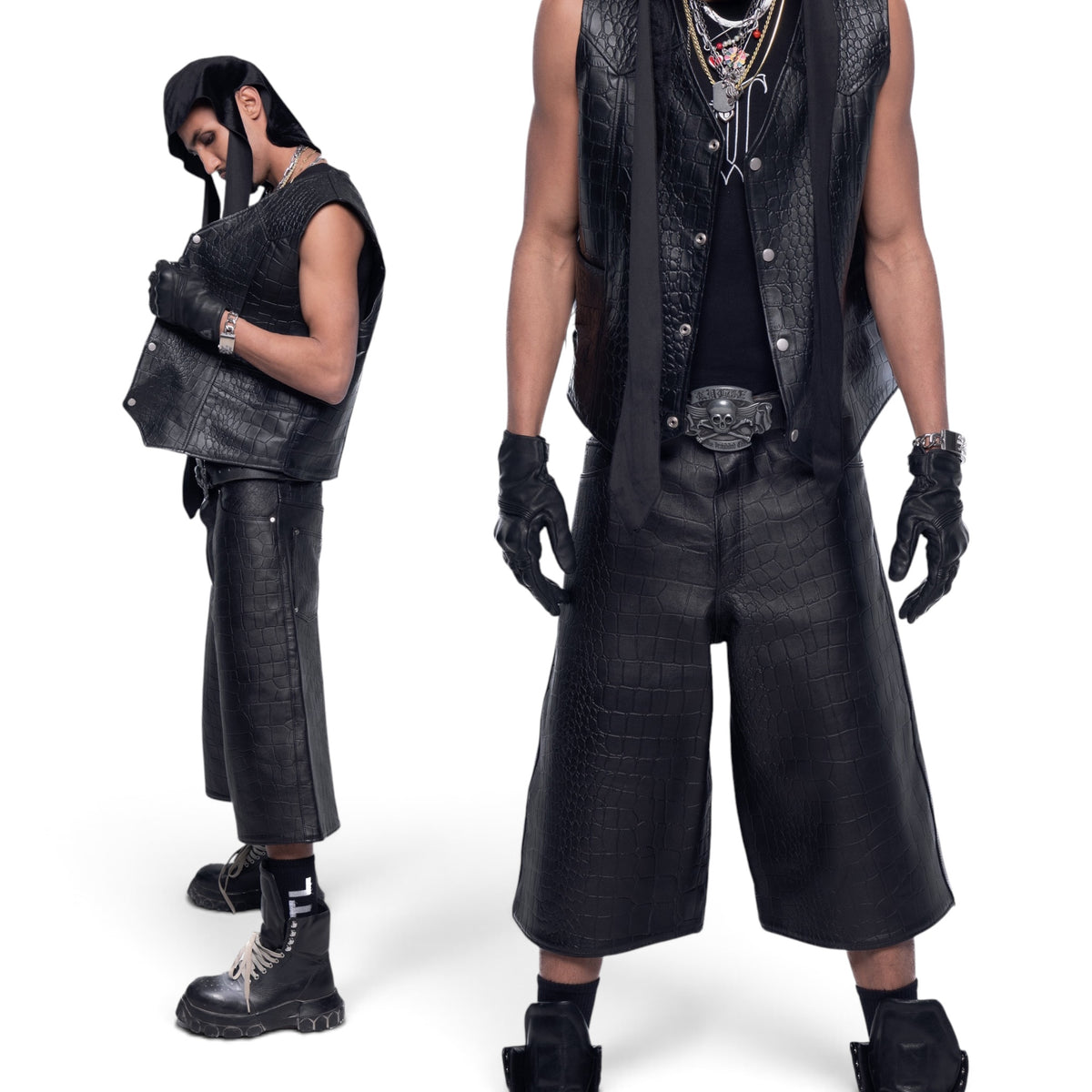CTL LEATHER JORTS