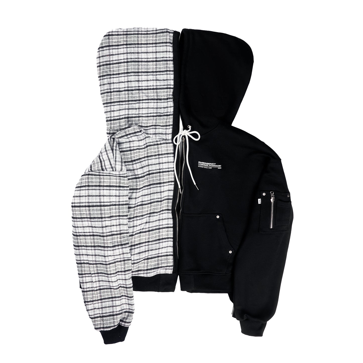 BLACK TRAUMA UNIT ZIP-UP