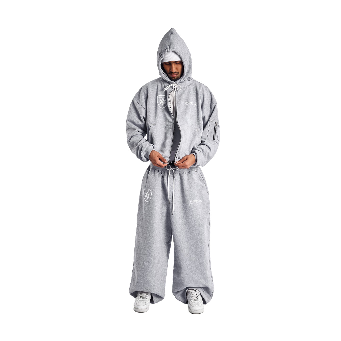 GREY TRAUMA UNIT SWEATS