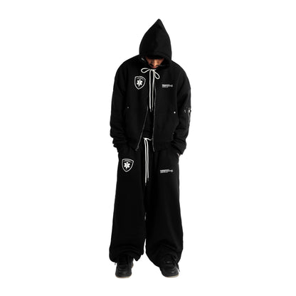BLACK TRAUMA UNIT ZIP-UP
