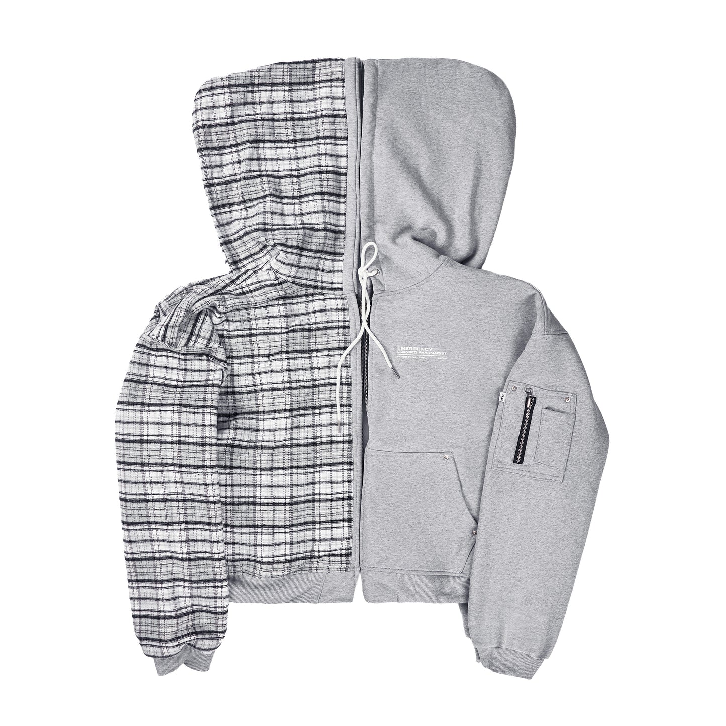 GREY TRUAMA UNIT ZIP-UP